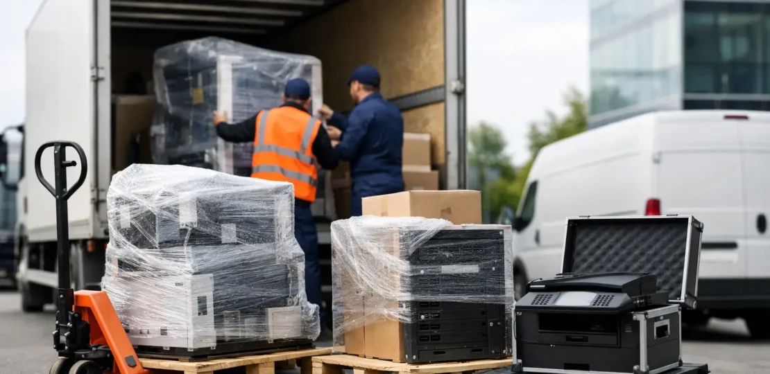 Transporte de equipamentos para empresas
